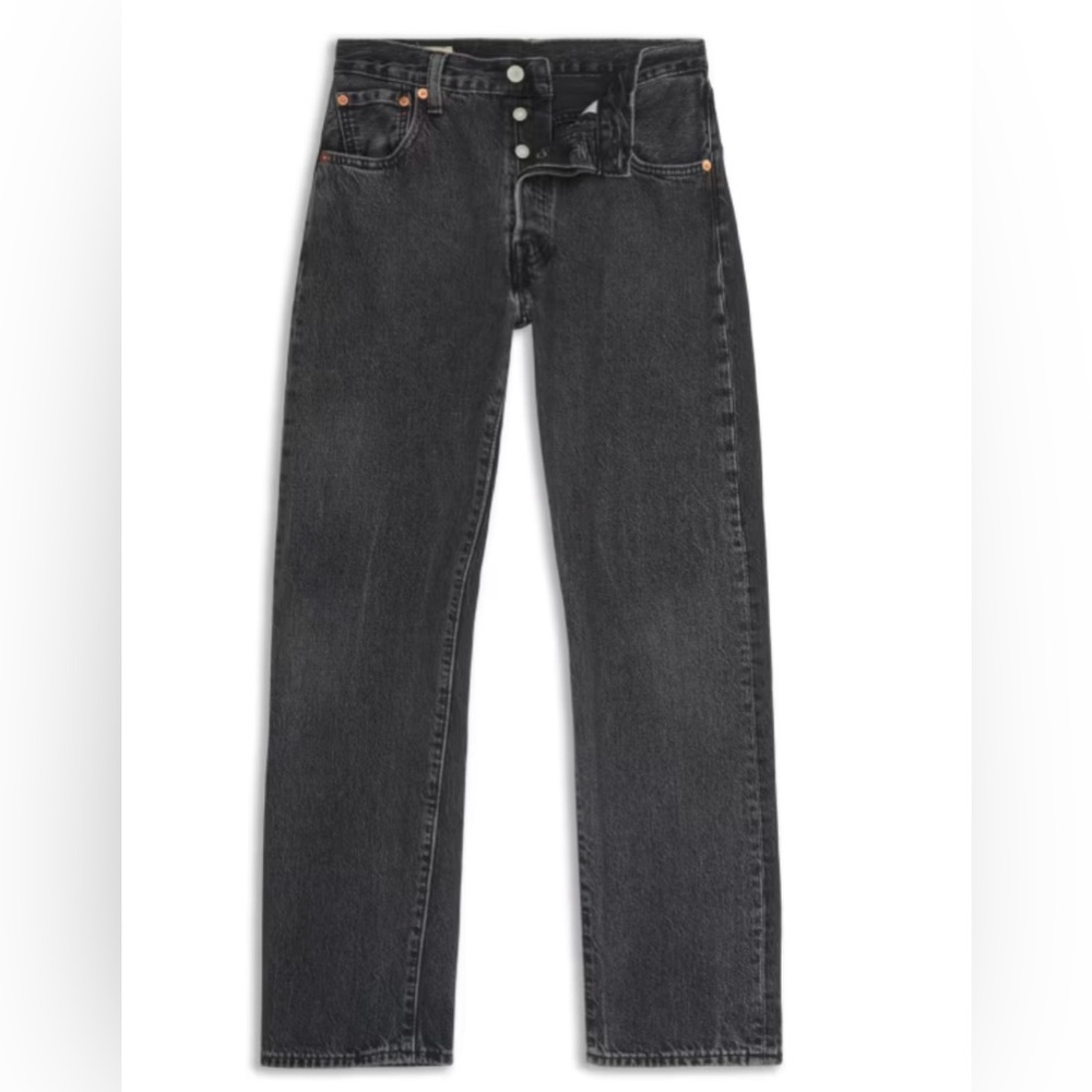 Levi’s 501 Vintage Original Fit Button Fly Jeans in Black Stonewash size 38/32